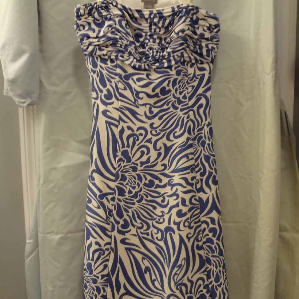 Ann Taylor Blue & White dress, size 2